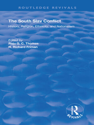 cover image of The South Slav Conflict